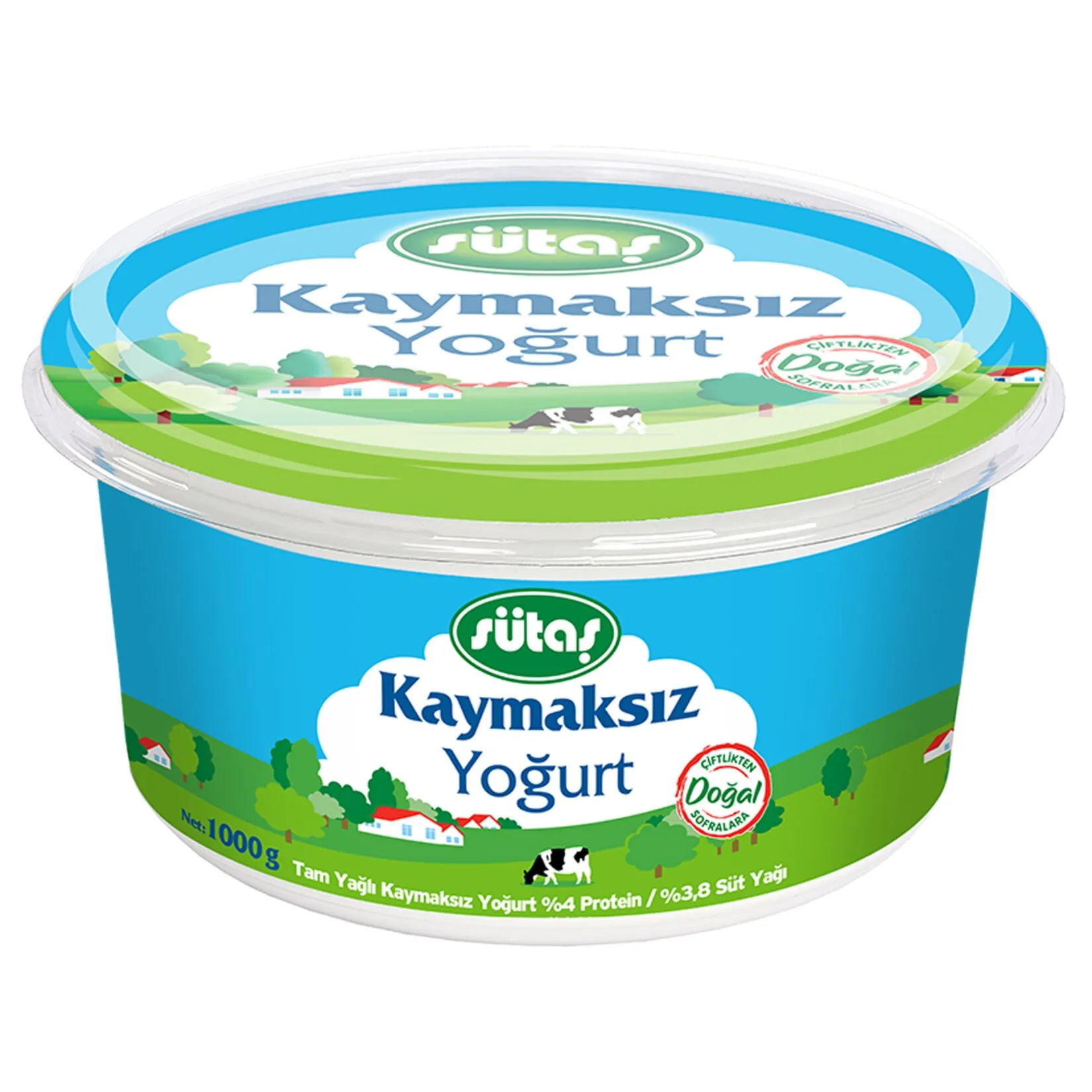 Sütaş Kaymaksız Yoğurt 1000 G